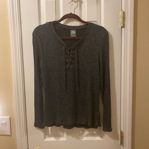 Women’s long sleeve top - dark gray zeroxposure, L